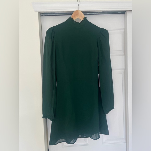 Reformation Lewis Dress in Forest Green - Picture 7 of 12